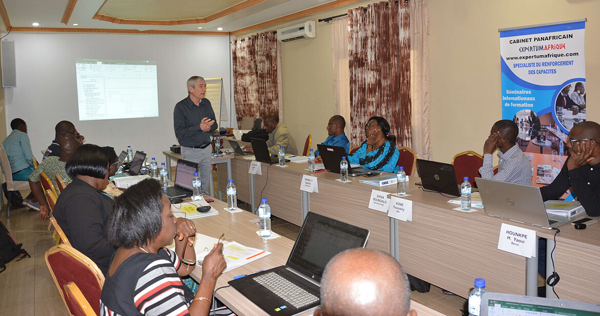 Séminaire de formation ' Planification et le suivi de projets avec Microsoft Project', réalisé du 02 au 06 décembre 2019 à Ouagadougou, au Burkina Faso